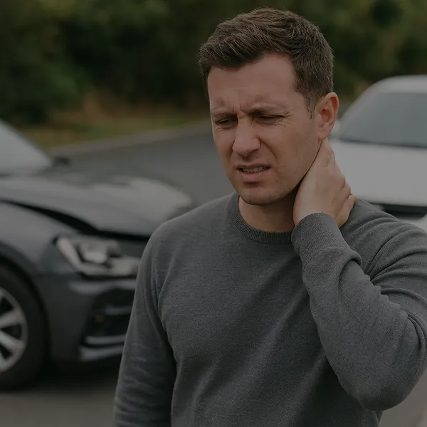 Whiplash from car accidents causing neck pain