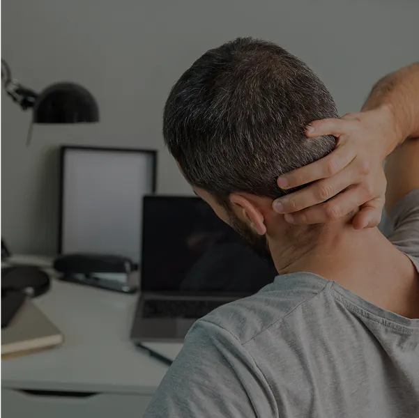 Muscle strains and tension in the neck area
