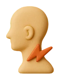 Neck stiffness and reduced flexibility symptom