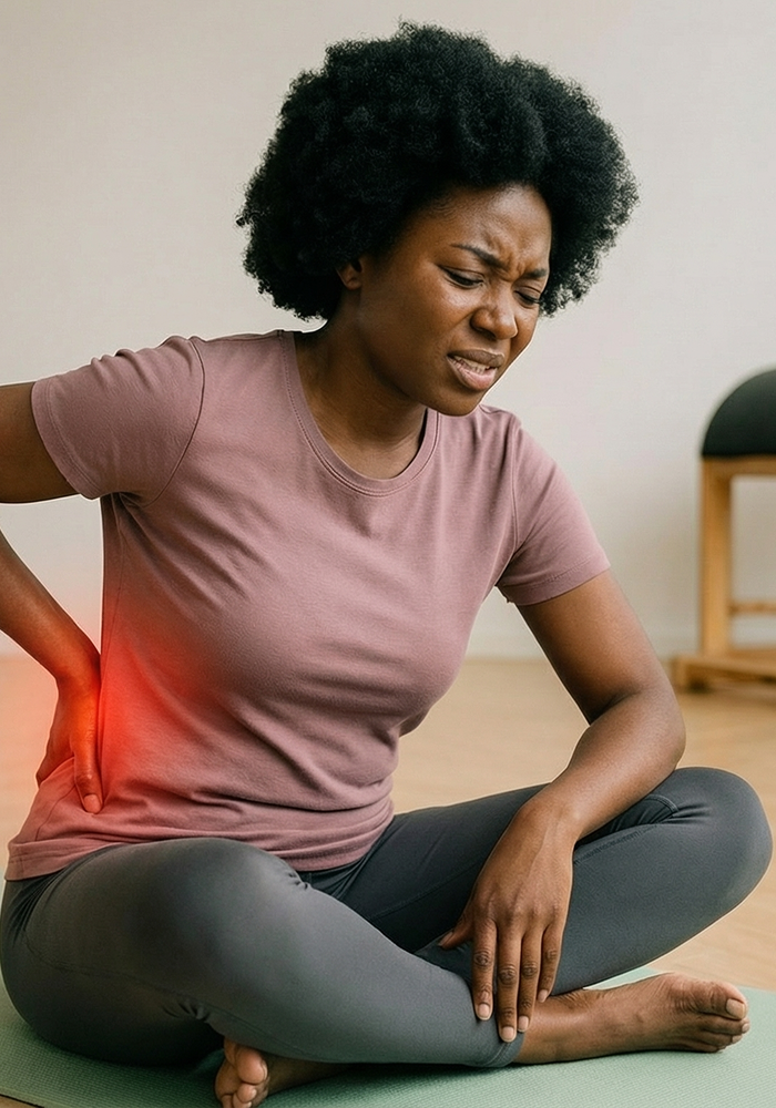 Hip pain chiropractic adjustment